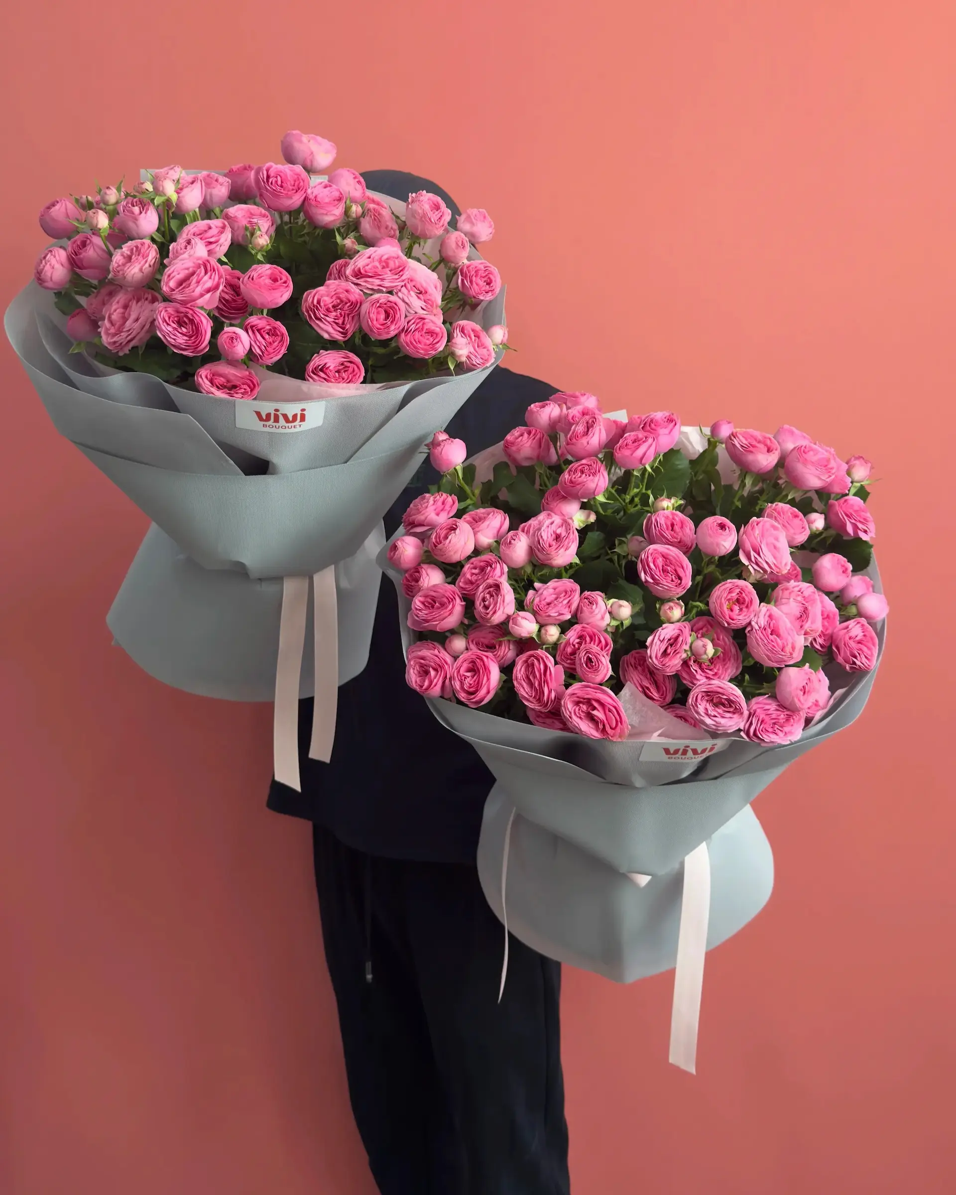 Пионовидная роза Gisele — букет цветов Vivi Bouquet Астана